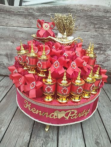 xonca bezemek: Xınayaxdı üçün bəzəkli “Henna Party” səbəti - Mərasimlər üçün xüsusi — 2