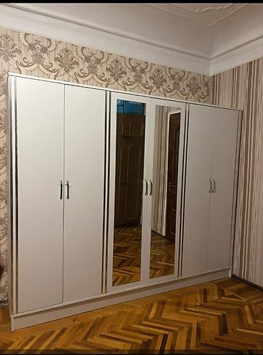 wifoner: Yeni, 6 qapı, Güzgülü, Ağ, Açılan, Düz dolab — 2