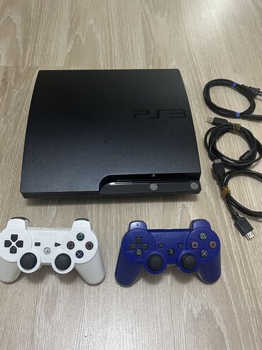 PS3 (Sony PlayStation 3): Playstation 3 slim model ideal vəziyyətdə.Heç bir problemi yoxdu.Ev