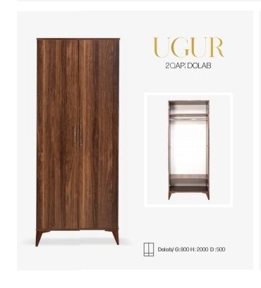 07 şəkilləri ağ: Новый, Распашной, 2 двери Прямой шкаф, Гардеробный шкаф, Турция