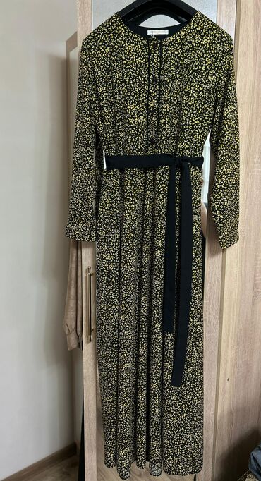 Повседневные платья: Повседневное платье, Турция, Осень-весна, Длинная модель, Вискоза, L — 10