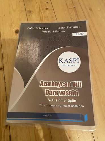 Kitablar, jurnallar, CD, DVD: Kaspi azerbaycan dili qayda kitabi tezedir