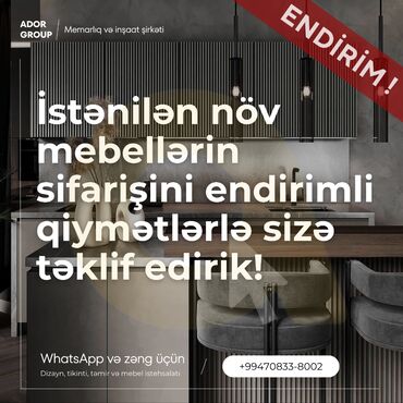 Mebellərin yığılması: Zövqünüzə uyğun keyfiyyətli mebellər – Sizin üçün xüsusi hazırlanır!