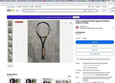 Rekviziti za vežbanje: Prince Precision Approach Titanium teniski reket - Materijal — 16