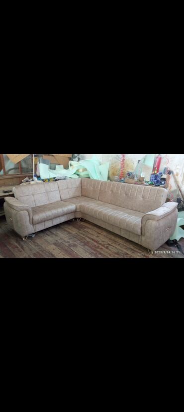 Sifarişlə mətbəx mebeli: Sifarişlə mətbəx dəsti, Özü çəkən petlələr, MDF, Kredit var — 23