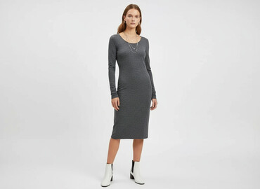 biala sukienka z piorkami: H&M, Сукня жіноча, розмір S