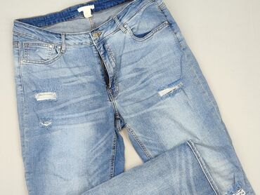 spodnie czerwone w kratę h m: H&M, Jeansy damskie, rozmiar 2XL