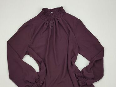 bordowa bluzki z długim rękawem: Блуза жіноча, New Look, M, стан - Дуже гарний