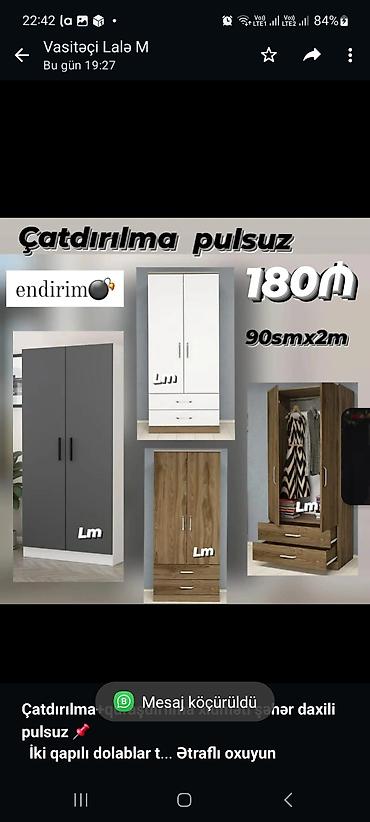 *Çatdırılma+quraşdırılma xidməti şəhər daxili pulsuz* 📌 *İki qapılı lalafo.az -da *Çatdırılma+quraşdırılma xidməti şəhər daxili pulsuz* 📌 *İki qapılı