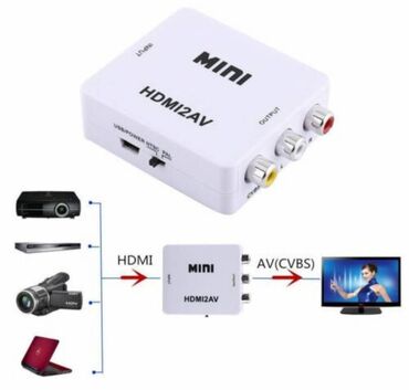 Aksesoari za TV i video: HDMI na AV rca adapter konverter 1080p HDMI na AV/3rca adapter — 7