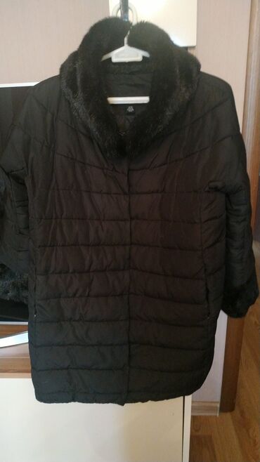 женские зимние дубленки in Азербайджан | ПАЛЬТО: Женская куртка L, цвет - Черный