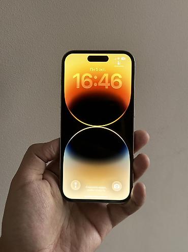 Мобильные телефоны и аксессуары: IPhone 14 Pro, Б/у, 256 ГБ, Matte Gold, 90 % — 2