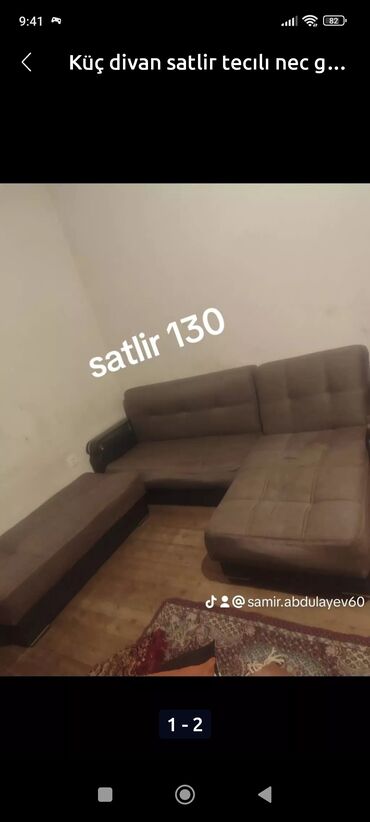 Ütüləmə lövhələri: Künc divan, İşlənmiş, Açılan, Bazalı, Parça, Çatdırılma yoxdur