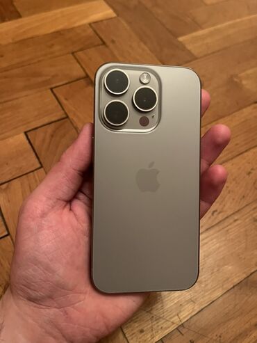 iphone 15 satılır: IPhone 15 Pro, 256 GB, Natural Titanium, Face ID