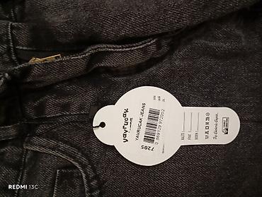 hamile walvari: Uşaq cins şalvarı – Yavrucak Jeans - Rəng: tünd boz/“washed” effektli — 4