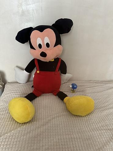 mickey mouse: Böyük ölçülü Mickey Mouse plyuş oyuncaq.yenidir - Yumşaq, toxunuşa — 1