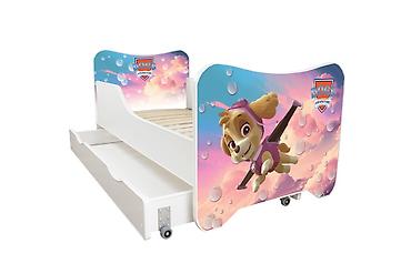 komode forma: Dečiji Krevet 160x80 cm Happy Kitty Sky + Fioka - Krevet za decu sa — 2