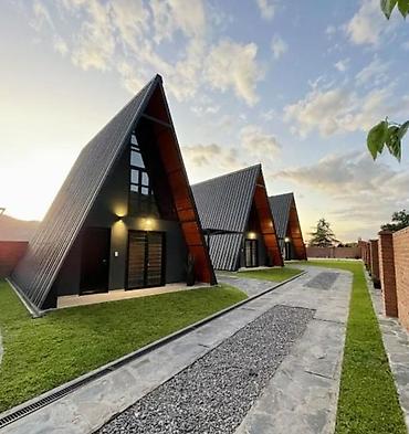 landşaft dizayn: Kv 500 ₼ başlayan qiymətlərlə. A-frame tipli modul evlərin — 4