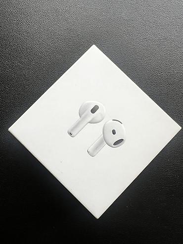 airpods: Беспроводные наушники-вкладыши, Apple, AirPods 4, Новый — 1