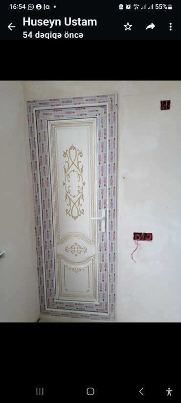 Plastik qapılar: Yeni Plastik qapı Zamok və çərçivə ilə, Zəmanətli, Pulsuz quraşdırma, Pulsuz çatdırılma — 40