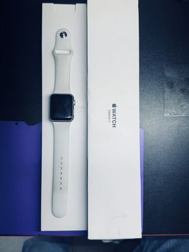 президентские часы: Смарт-часы Apple Watch Series 3 в комплекте с белым ремешком и
