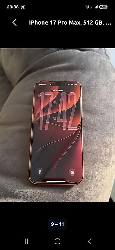 IPhone 17 Pro Max, 512 GB, Narıncı