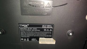 Televizori: Fox TV 49 inca Na prodaju tv Fox dijagonale 49 inca. Polovan — 10