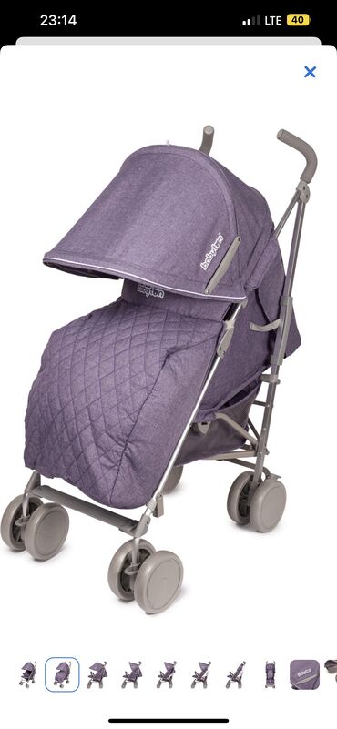 детские коляски тако: Коляска, цвет - Фиолетовый, Б/у