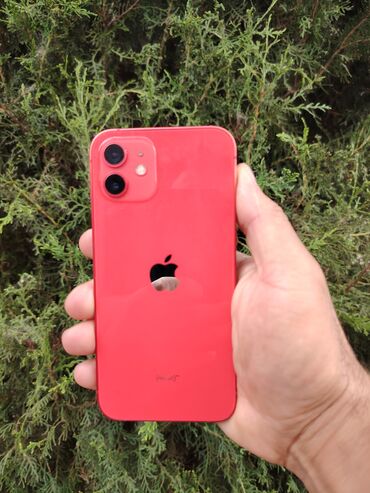 soyuducu işlenmiş: IPhone 12, 64 GB, Qırmızı, Face ID