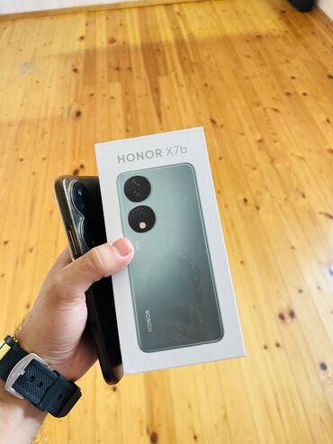 telefonlar 2 ci əl: Honor X7b, 128 GB, rəng - Qara, Barmaq izi, Face ID