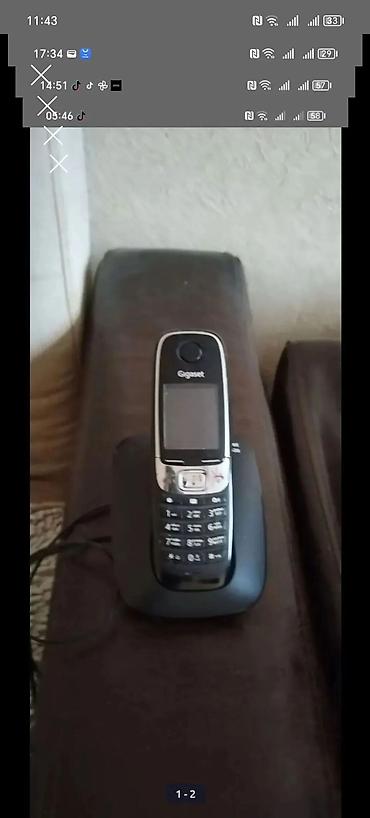 Стационарные телефоны: Gigaset simsiz ev telefonu və baza stansiyası - DECT/GAP uyğunluğu — 1