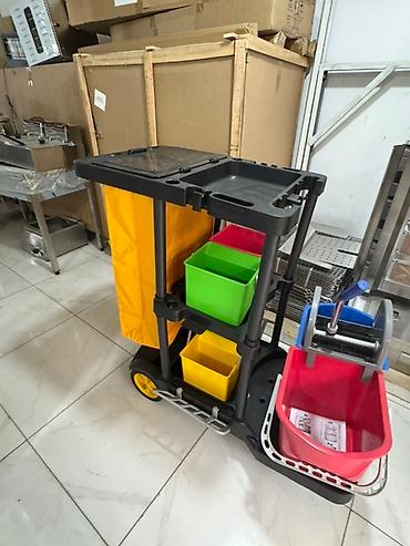matorlu araba: Peşəkar təmizlik arabası – çoxfunksiyalı komplekt - Möhkəm plastik — 5