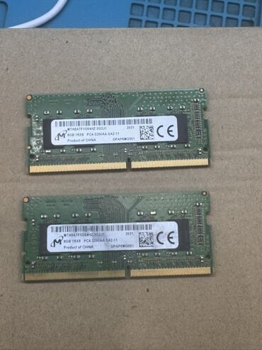 Kompüter ehtiyyat hissələri: Operativ yaddaş (RAM) 8 GB, 3200 Mhz, DDR4, Noutbuk üçün, İşlənmiş