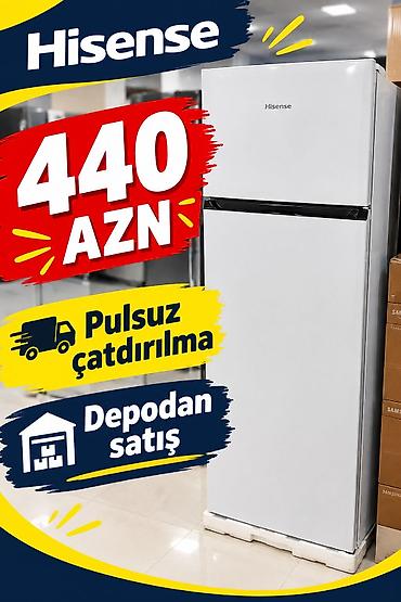 ipad satilir: Hisense iki qapılı soyuducu - Brend: Hisense - Rəng: ağ - Üst — 1