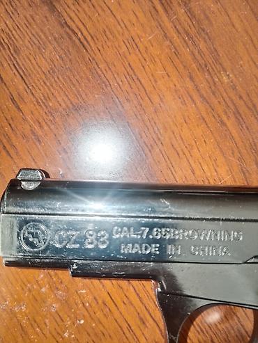 oyun rul seti: Məhsul: CZ 83 tipli tapança maketi (üzərində “CZ 83 CAL. 7.65 Browning — 3