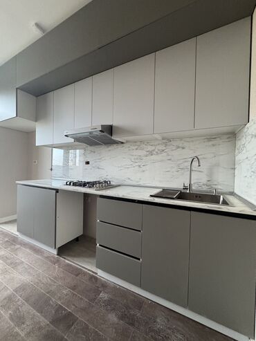 Sifarişlə mətbəx mebeli: Sifarişlə mətbəx dəsti, Özü çəkən petlələr, MDF, Kredit var, Pulsuz çatdırılma — 6