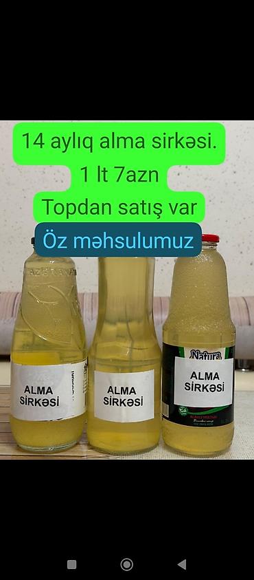 Qida məhsulları: Məhsul: Alma sirkəsi - 16 aylıq fermentasiya olunmuş alma sirkəsi - — 2