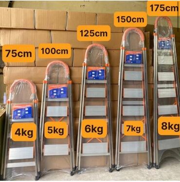 Nərdivanlar: Teleskopik nərdivan, müxtəlif hündürlüklərdə işləmək üçün ideal olan — 14