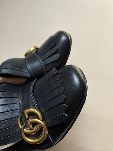 Женская обувь: Лоферы, 38, Gucci, Б/у, цвет - Черный, Самовывоз — 2