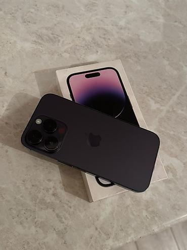 IPhone 14 Pro, Б/у, 256 ГБ, Deep Purple, Коробка, 76 %