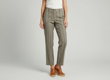 Trousers: Material trousers for women, size S