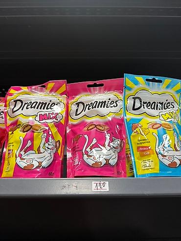 утки куплю: Лакомства для кошек Dreamies, упаковка 60 г. Ассортимент вкусов по — 3