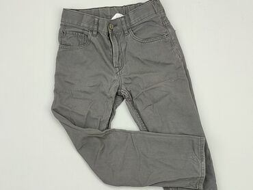 spodnie dla wysokich: Material trousers, H&M, 5-6 years, 110/116, condition - Good