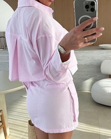 Kompleti: 🔥Top zenski komplet košulja + mini suknja
✅3200 din — 12