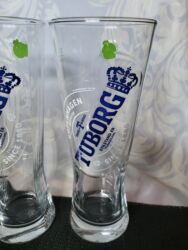 Čaše: Case nove za pivo Tuborg. Nove vintaz case,komada 6 u ceni — 9