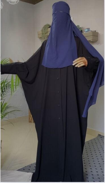 мусульманское платье: Повседневное платье, Лето, Длинная модель, Креп