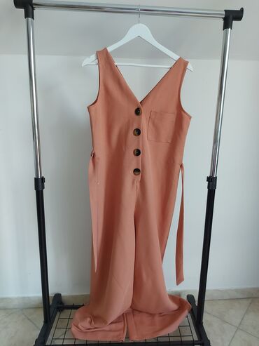 Jumpsuits: L (EU 40), Single-colored, color - peach