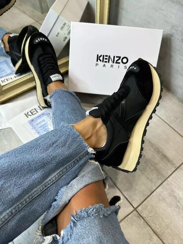 жорданы 4: Кроссовки, 39, 39.5, 40, Kenzo, Новый, цвет - Черный