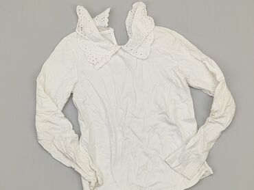 bluzka biała z długim rękawem: Bluzka, Cool Club, 12 lat, 146-152 cm, stan - Dobry