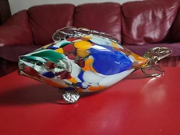 stampani gobleni prodaja: RIBA OD MURANO STAKLA 37CM | Velika figura ribe od Murano stakla iz — 2